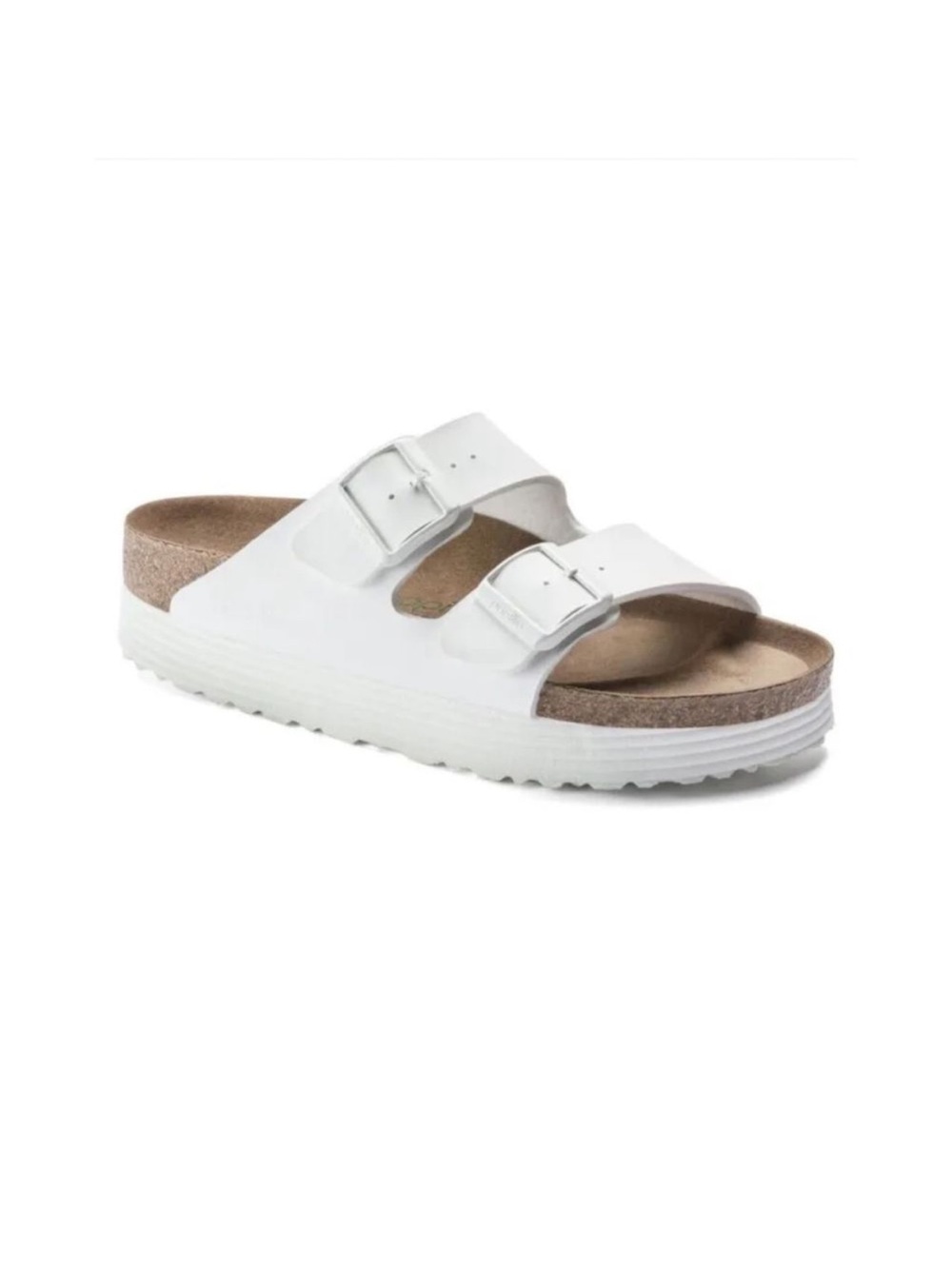 Birkenstock Arizona Flex Platform Birko-Flor Papillio, White, Size 39/8 - Picture 4 of 10